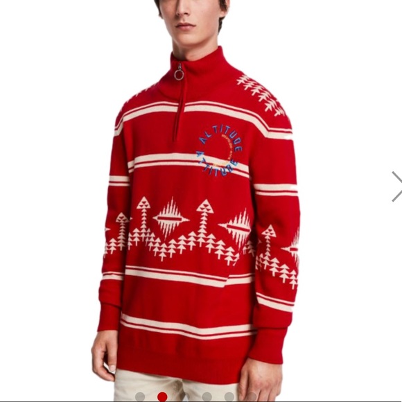 Scotch & Soda Other - NEW • Scotch & Soda • Half Zip Alpine Sweater Red